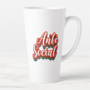 Colourfully Anti Social Anti Social Latte Mug