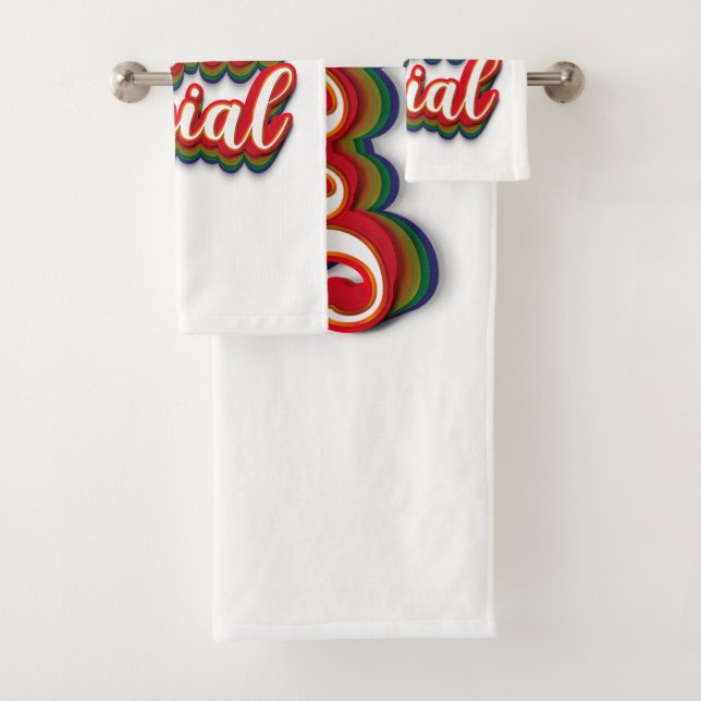 Colourfully Anti Social Bath Towel Set (Insitu)