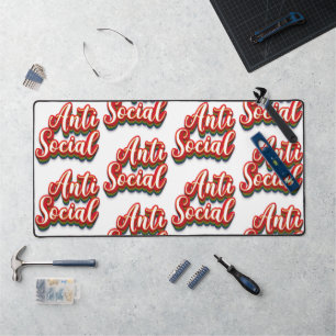 Colourfully Anti Social Desk Mat