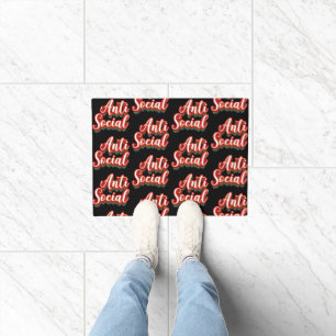 Colourfully Anti Social Doormat