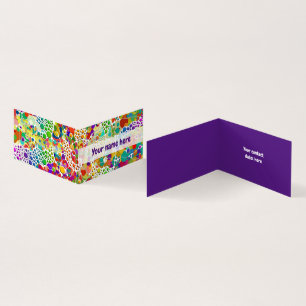Colourfully Dots Spirals Hand Painting 2 Business Card