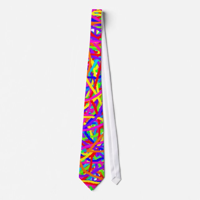 Colourfully Striped Tie (Front)