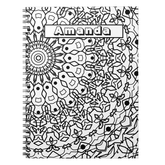 Colouring book, Personalized colouring , anti-stre Notebook (Front)