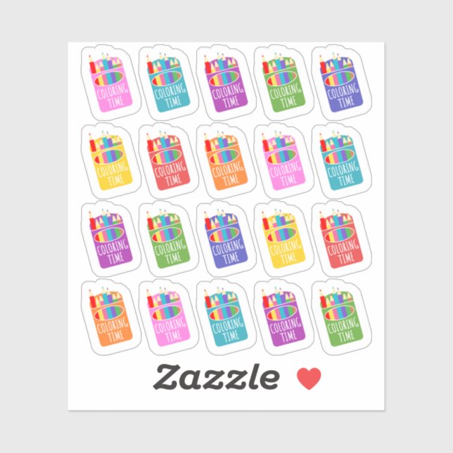 Colouring Book Time Coloured Pencils Hobby Planner (Sheet)