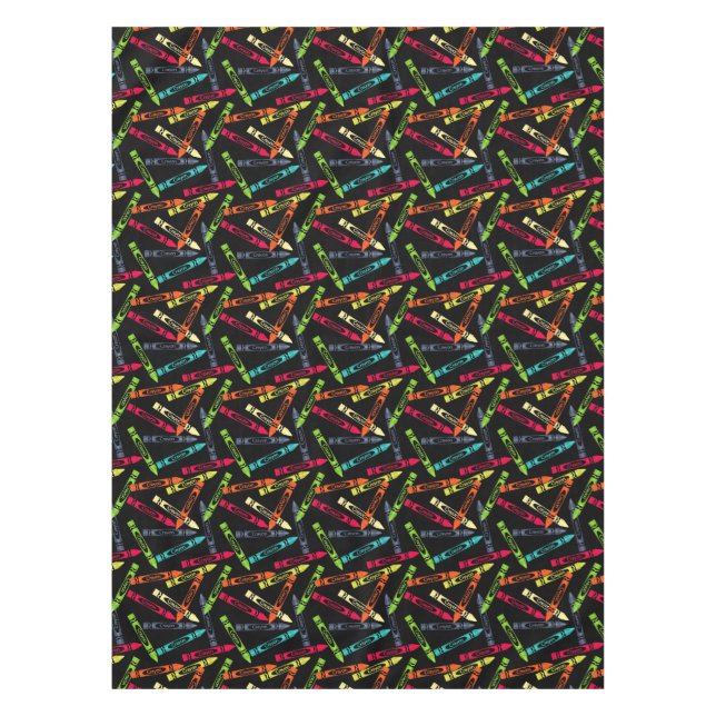 Colouring Crayons School Days Teacher Gifts Tablecloth (Front)