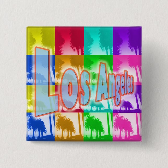 "Colouring Los Angeles 1" Button (Front)