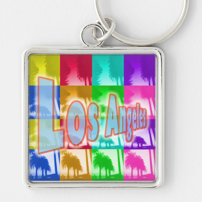 "Colouring Los Angeles 1" Keychain (Front)
