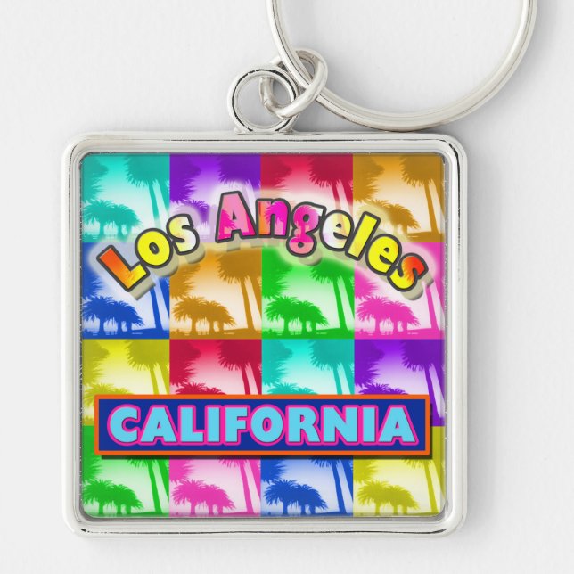 "Colouring Los Angeles 2" Keychain (Front)