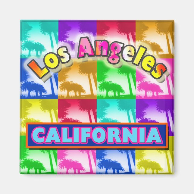 "Colouring Los Angeles 2" Magnet (Front)