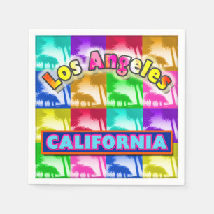 "Colouring Los Angeles 2" Paper Napkins