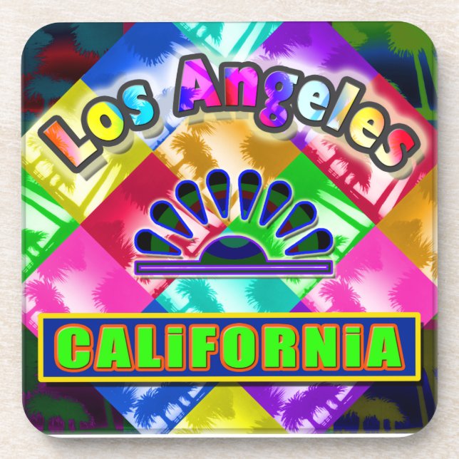 "Colouring Los Angeles 3" Coaster (Front)