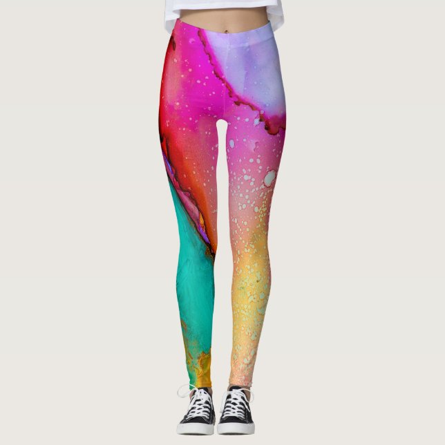 Colouring Mashup Leggings (Front)