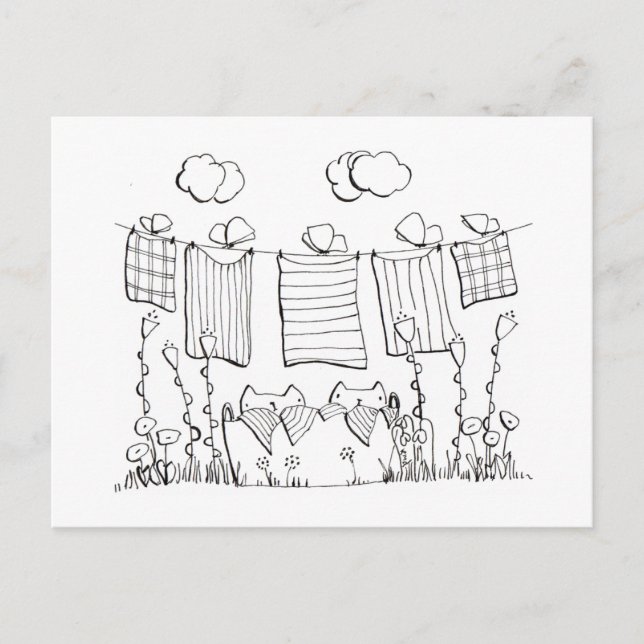 Colouring Page Postcard (Front)