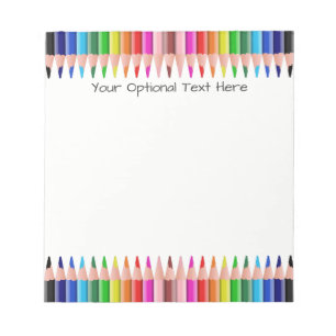 Colouring Pencils custom notepad