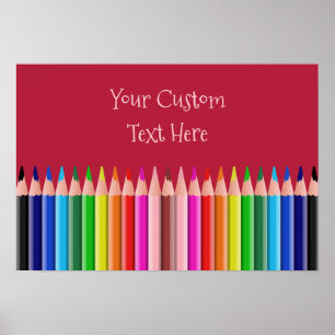 Colouring Pencils custom poster