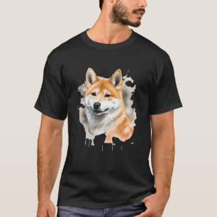 Colouring Shiba Inu Dog Puppies Shiba Inu fan Love T-Shirt