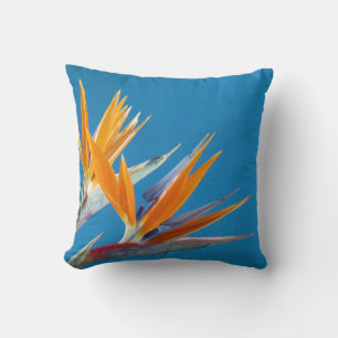 Colourrful Tropical flower throw pillow