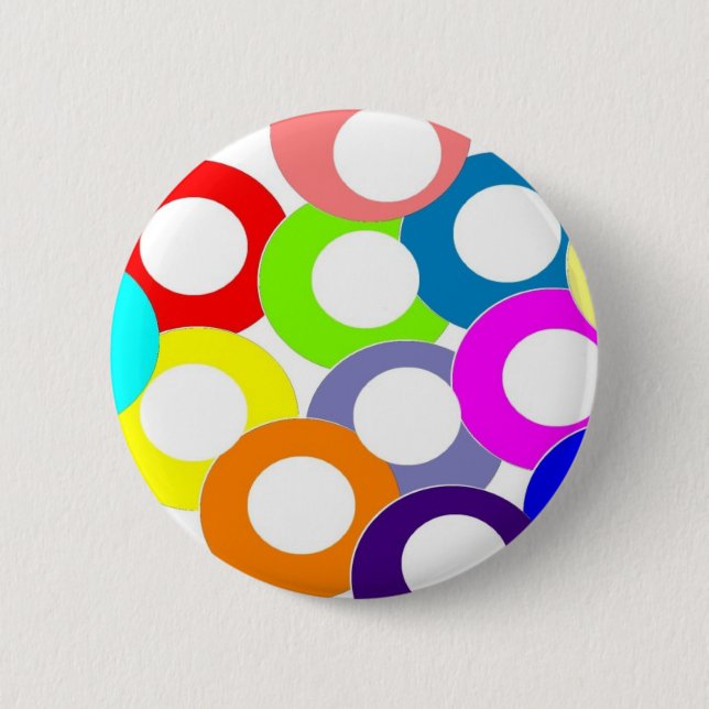 colours 2 inch round button (Front)