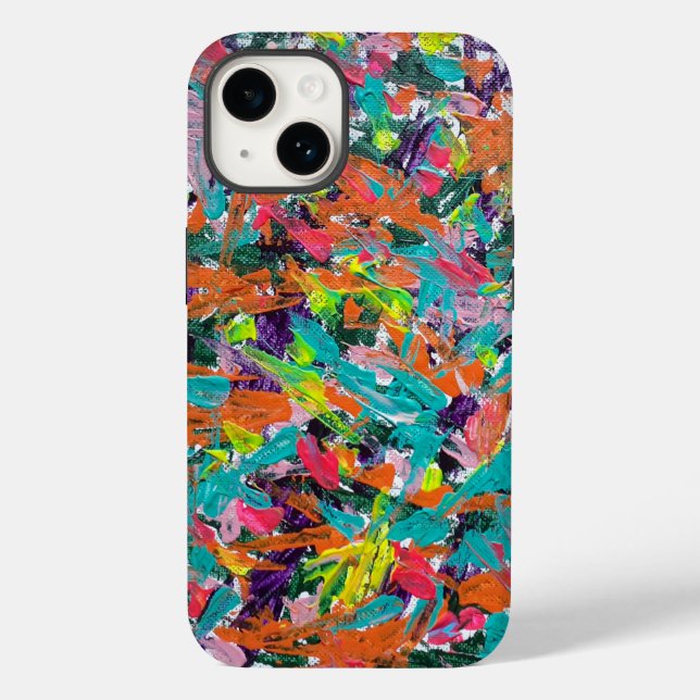 Colours and Expressions in Acrylic Paint Case-Mate iPhone Case (Back)