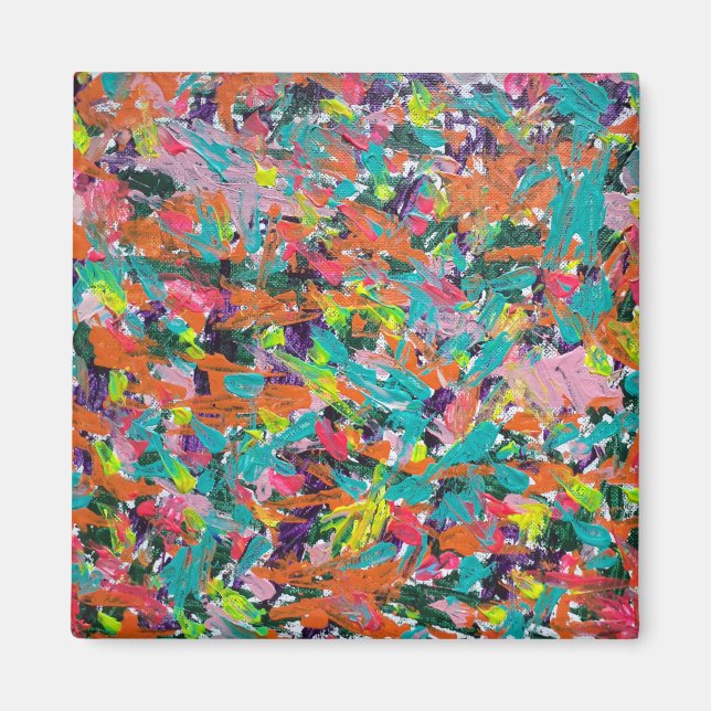 Colours and Expressions in Acrylic Paint Magnet (Front)