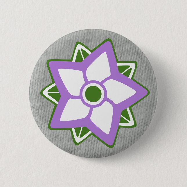 Colours Badge: Non-Binary Gender, Genderqueer 2 Inch Round Button (Front)