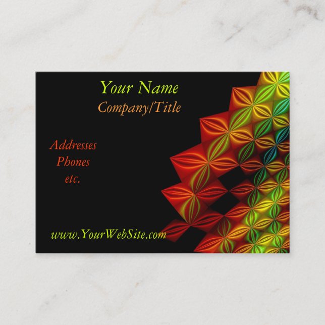 Colours Business Card (Front)