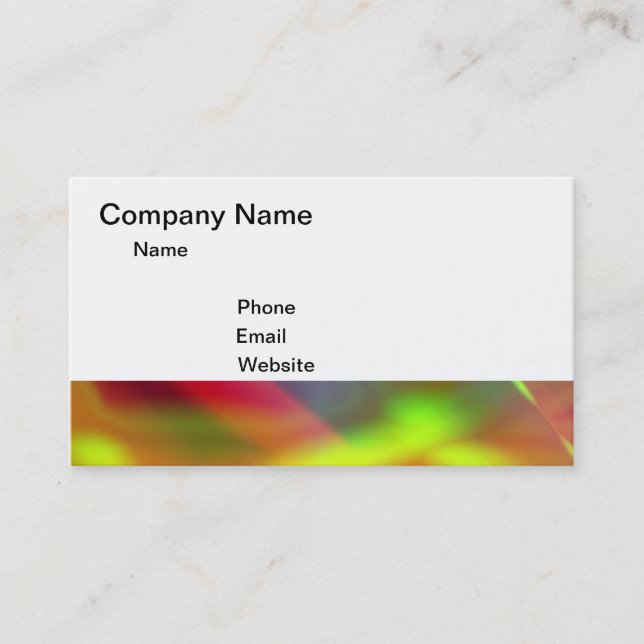 Colours Business Card (Front)
