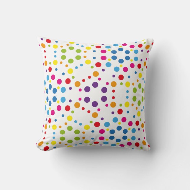 Colours, Colours, Colours Throw Pillow (Front)