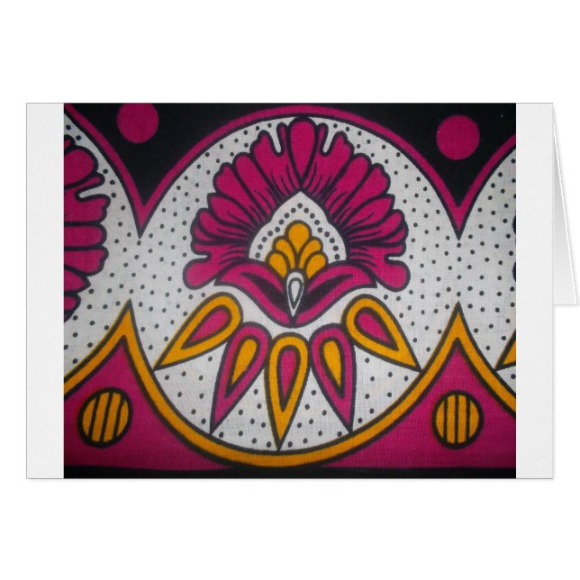 colours cool retro vintage African traditional sty (Front Horizontal)