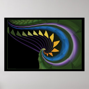 colours in waves poster