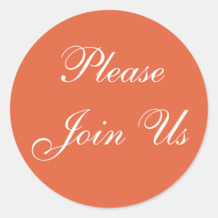 Colours Invites Koi Classic Round Sticker