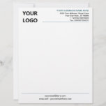 Colours Letterhead with Your Logo Name Information<br><div class="desc">Your Colours and Font - Simple Personalized Business Office Letterhead with Logo - Add Your Logo - Image / Business Name - Company / Address - Contact Information - Resize and move or remove and add elements / image with customization tool. Choose / add your favourite elements and text colours...</div>