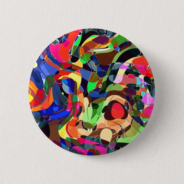 Colours mashup 2 inch round button (Front)