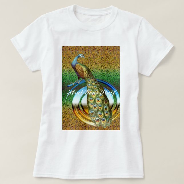 Colours of a Peacock T-Shirt (Design Front)