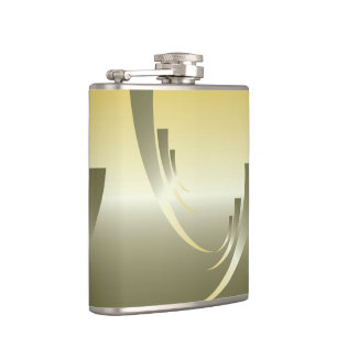 colours of a summer sunset hip flask