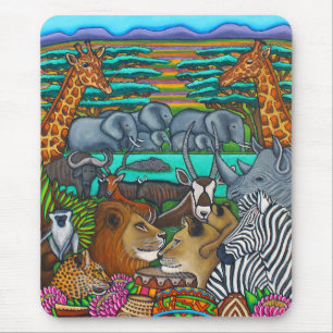 Colours of Africa Mouse pad by Lisa Lorenz