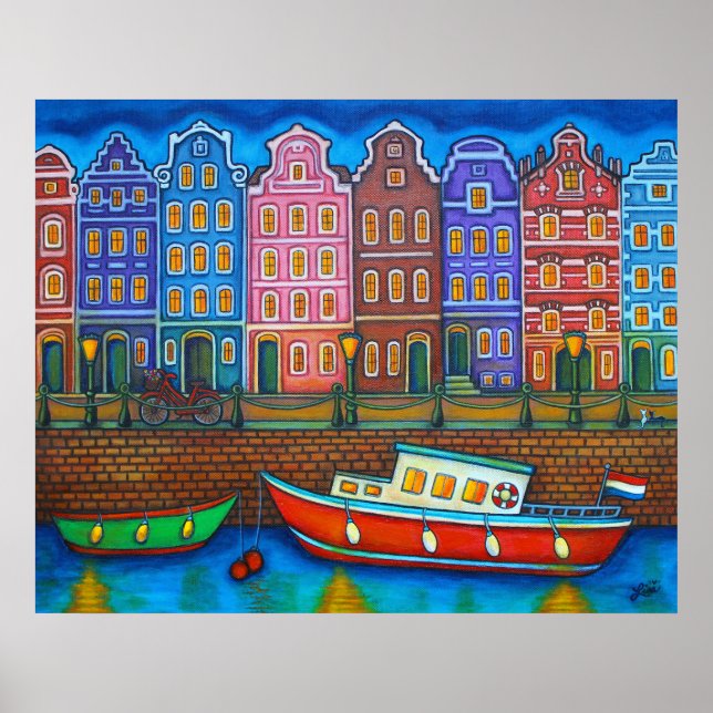 Colours of Amsterdam Poster Print by Lisa Lorenz (Front)