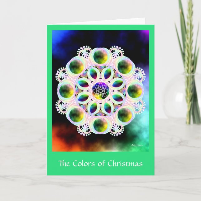 Colours of Christmas Holiday Card (Front)