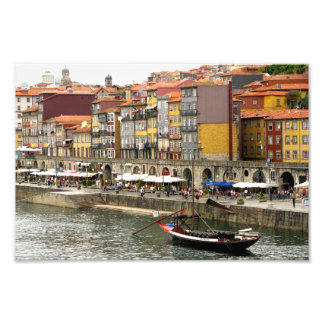 Colours of city port in Porto Portugal Photo Print