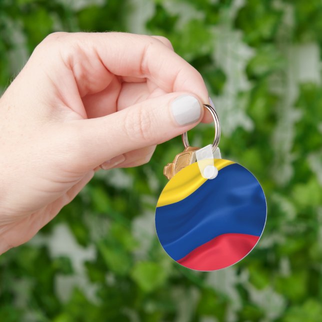 Colours of Colombian Flag  Keychain (Hand)