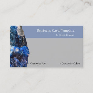 Colours of Healing Stones Lapis Business Card