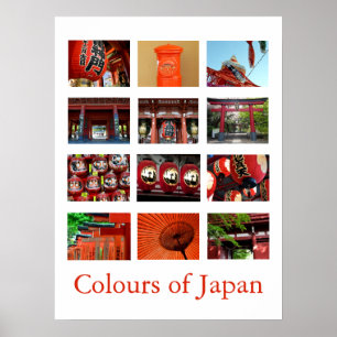 Colours of Japan (red/vermilion) Poster