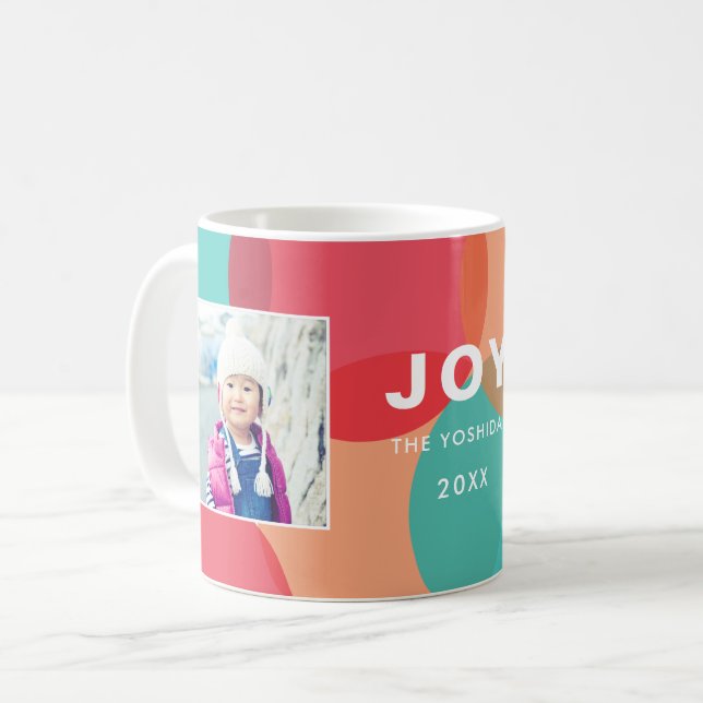 Colours of Joy 2 Photo Personalized Mug (Front Left)
