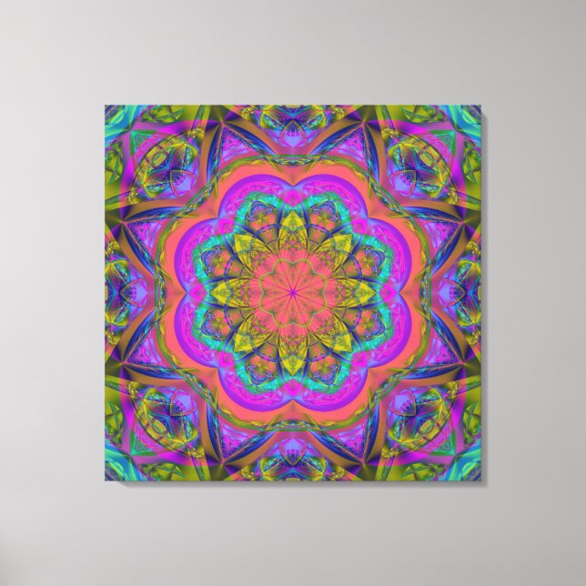 Colours of Life, modern abstract wallart Canvas Print (Front)