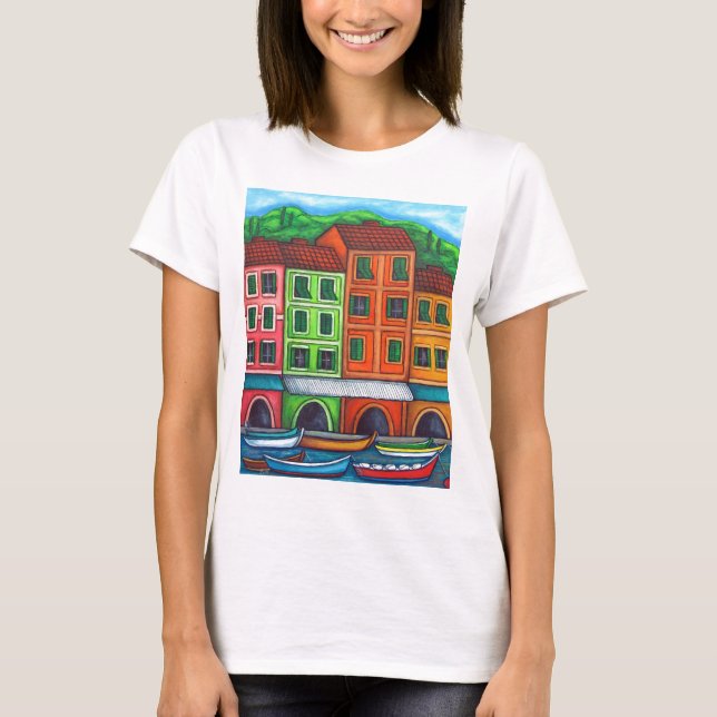 Colours of Liguria T-Shirt by Lisa Lorenz (Front)