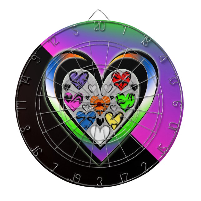 Colours of Love Dartboard (Front)