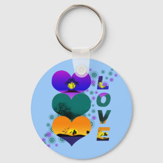 Colours of Love Keychain