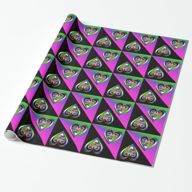 Colours of Love Wrapping Paper (Unrolled)