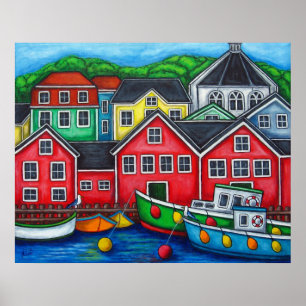 Colours of Lunenburg Print by Lisa Lorenz