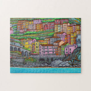 Colours of Manarola 11x14 Puzzle with Gift Box